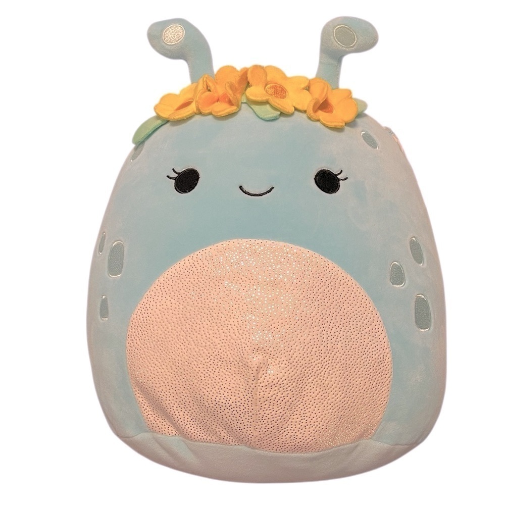 Squishmallows 11” NatNat The Blue Alien with Flower Crown NWT